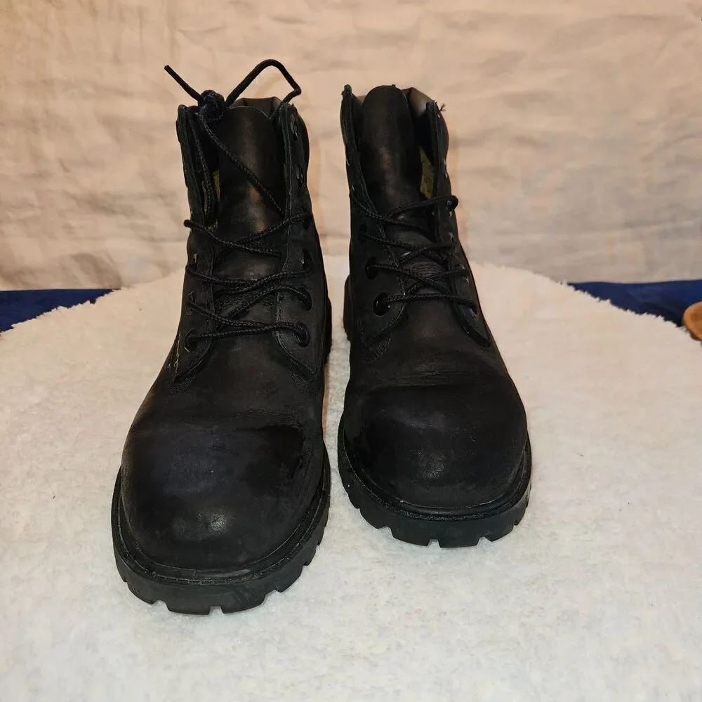TIMBERLAND Black Waterproof Boots Youth Size 5 12907